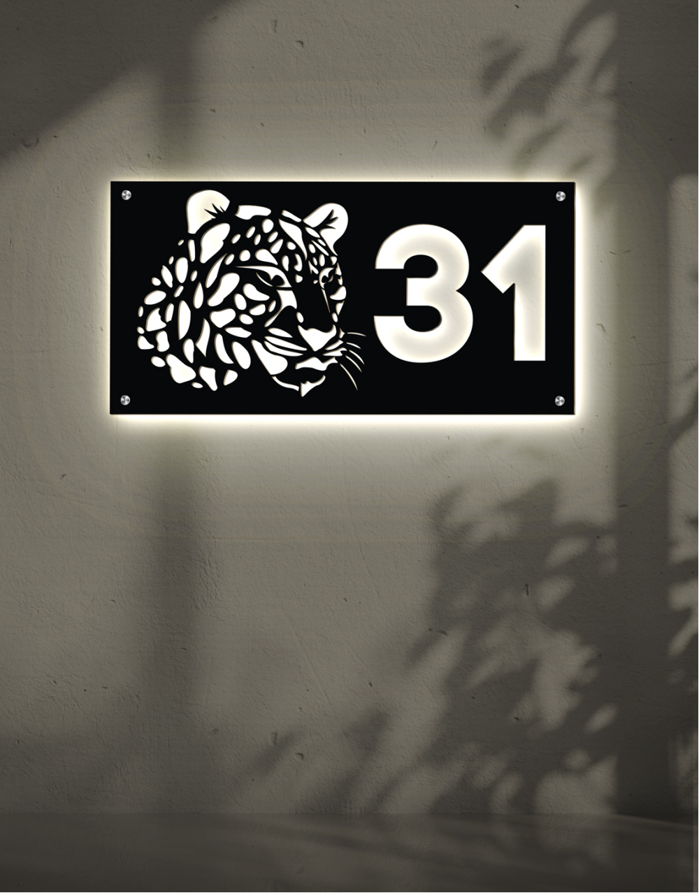 leopard-illuminated-house-number-sign