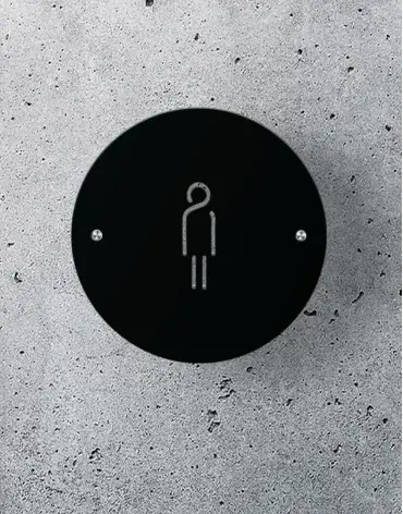 toilet-signs-abstarct-male-shape-round-black