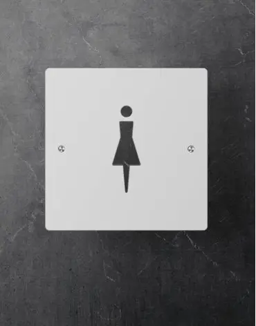 toilet-signs-elegant-abstract-female-square-white