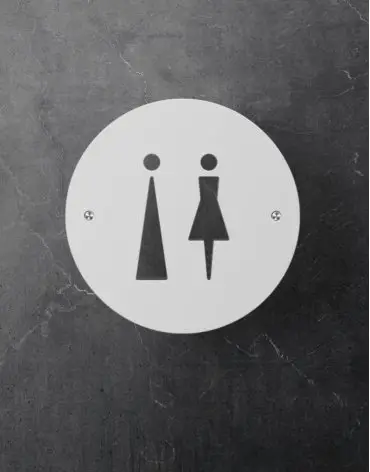 toilet-signs-elegant-abstract-malefemale-round-white