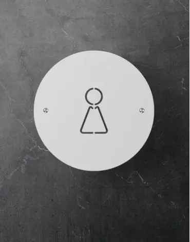 toilet-signs-traingular-female-round-white
